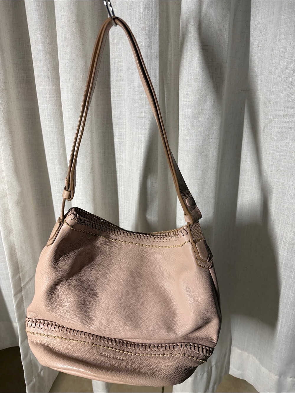 Cole Haan Blush Pink Leather Shoulder Bag